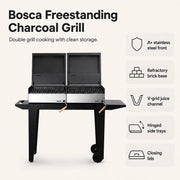 Bosca Roble Freestanding Charcoal Grill | GW STORE