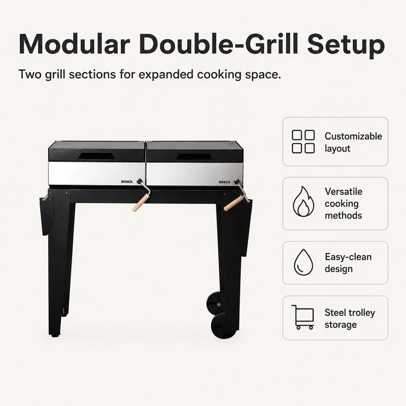 Bosca Roble Freestanding Charcoal Grill | GW STORE