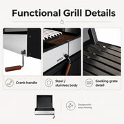 Bosca Pack Block 500 20" + Block 500 20" Built-in Charcoal Grill | GW STORE