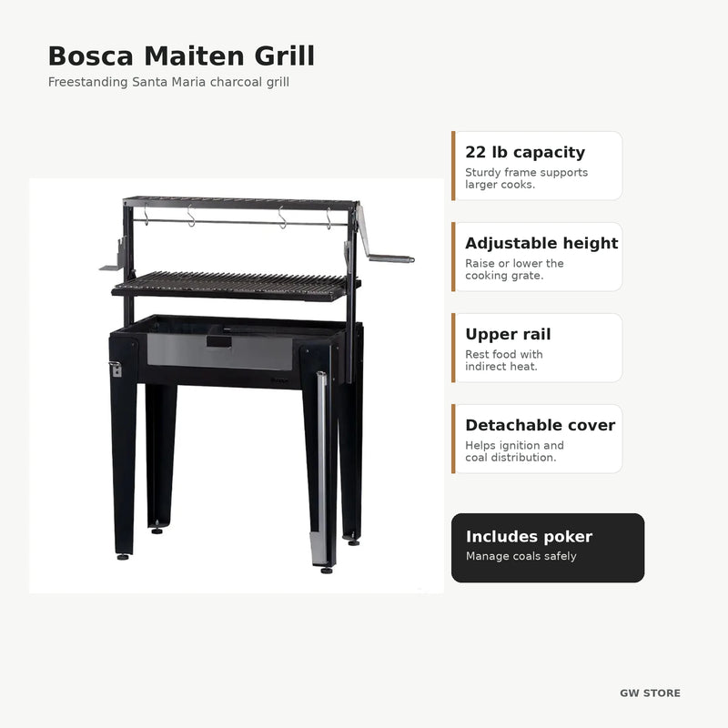 Bosca Maiten Freestanding Santa Maria Charcoal Grill
