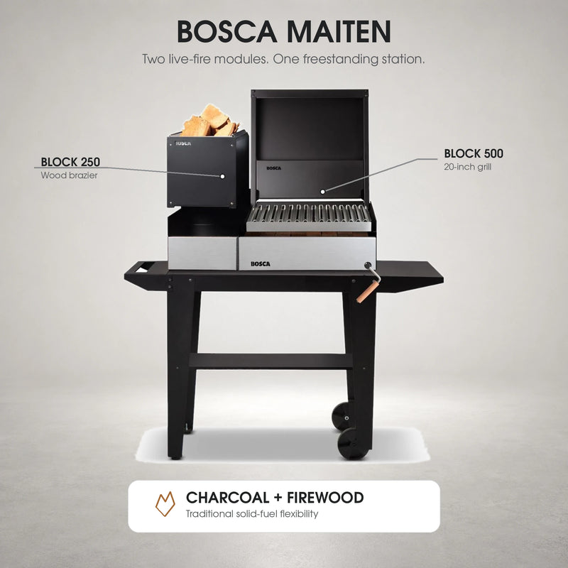 Bosca Block Puelo Freestanding Charcoal Grill | GW STORE