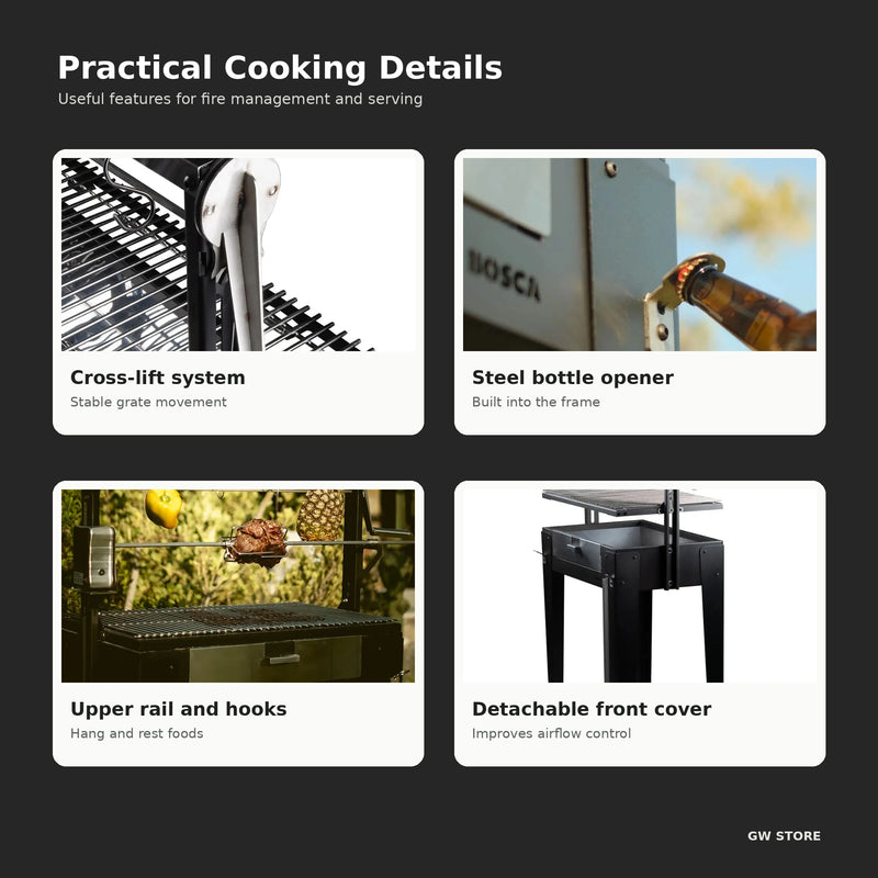 Bosca Maiten Freestanding Santa Maria Charcoal Grill