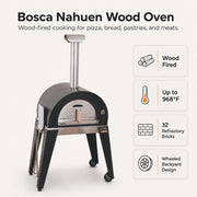 Bosca Nahuen 41 Inch Outdoor Wood Fired Pizza Oven | GW STORE