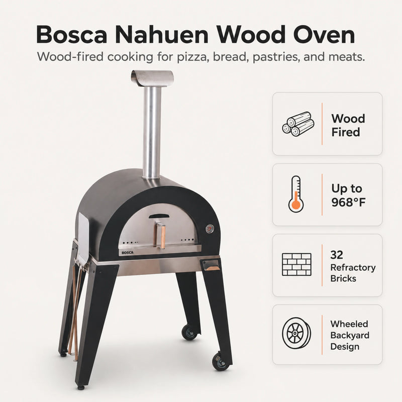 Bosca Nahuen 41 Inch Outdoor Wood Fired Pizza Oven | GW STORE
