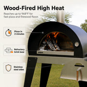 Bosca Nahuen 41 Inch Outdoor Wood Fired Pizza Oven | GW STORE
