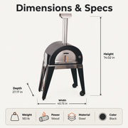 Bosca Nahuen 41 Inch Outdoor Wood Fired Pizza Oven | GW STORE