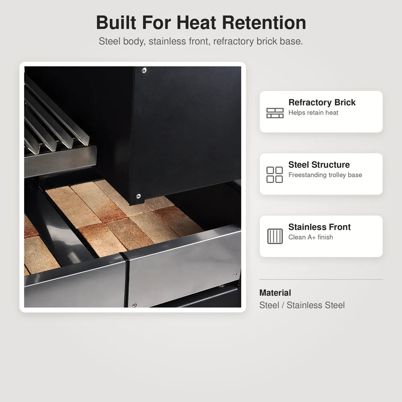 Bosca Quillay Freestanding Charcoal Grill | GW STORE