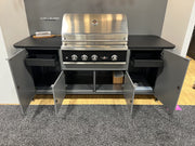 Challenger Designs Cascade 82.5-Inch Powder Coated Aluminum Kitchen Island for 32 Inch Grill | GW STORE