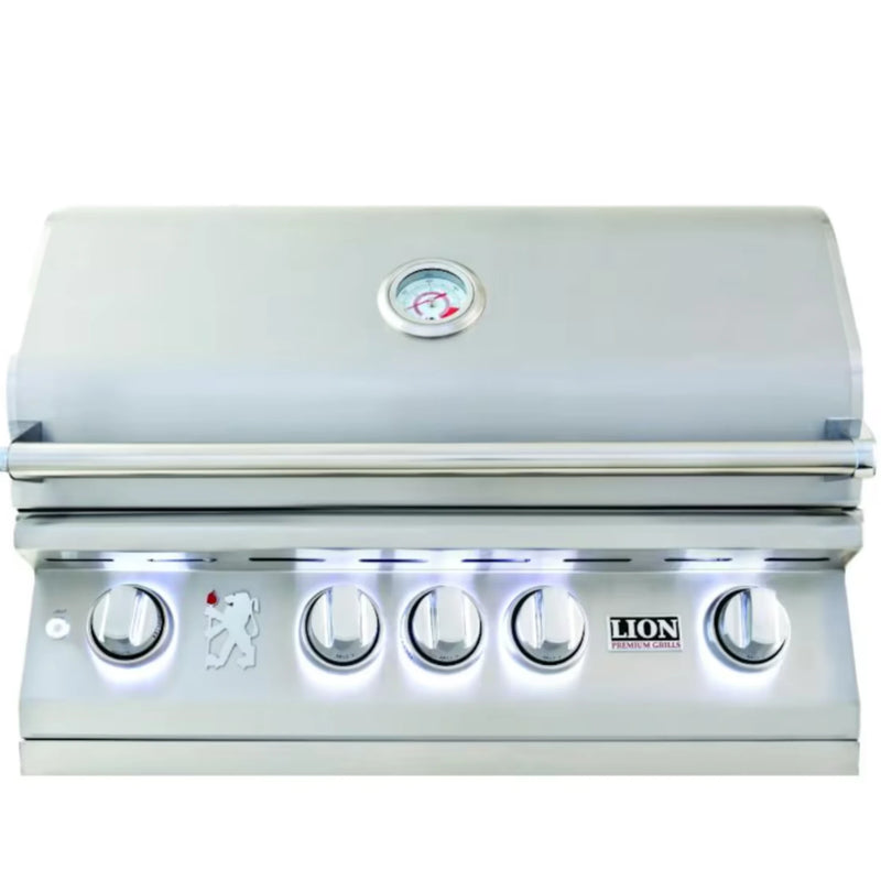 Lion L75000 32-Inch 4-Burner Stainless Steel Built-In Natural Gas Grill