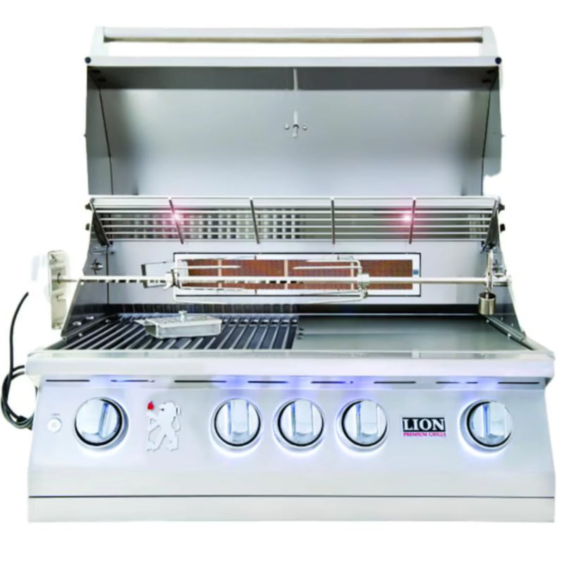 Lion L75000 32-Inch 4-Burner Stainless Steel Built-In Propane Gas Grill