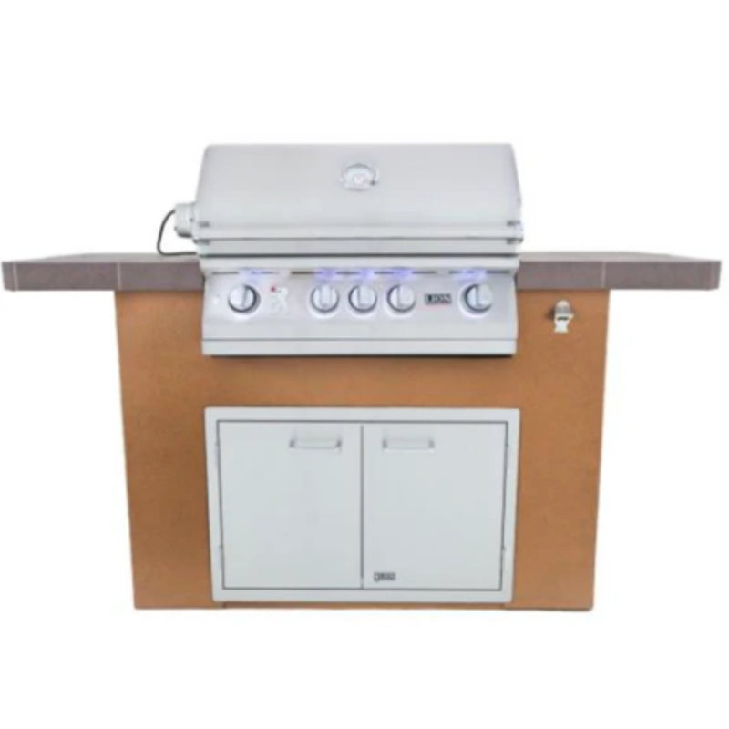 Lion Premium Grills Prominent Q 36 3/4" x 72" in Rock or Brick
