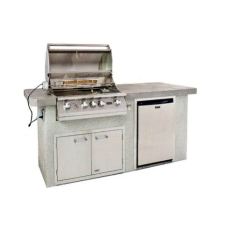 Lion Premium Grills Advanced Q 36 3/4" x 84 1/2" in Stucco