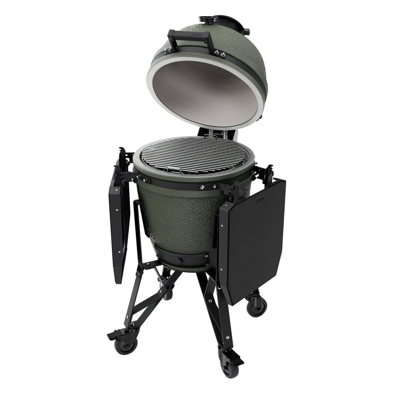BSTRD Core Medium Complete Alpine Green Freestanding Kamado Charcoal Grill | GW STORE