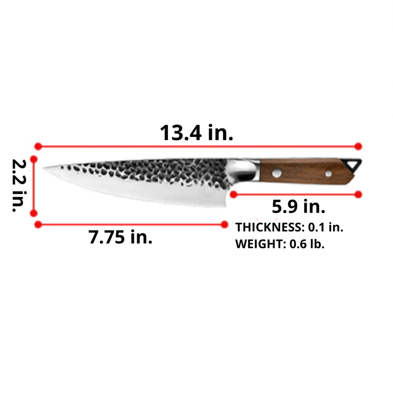 CHEF KNIFE SANTOKU NAKIRI 8''