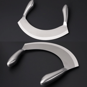 8.5'' STAINLESS STEEL MEZZALUNA KNIFE PIZZA CUTTER GW STORE