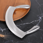 8.5'' STAINLESS STEEL MEZZALUNA KNIFE PIZZA CUTTER GW STORE